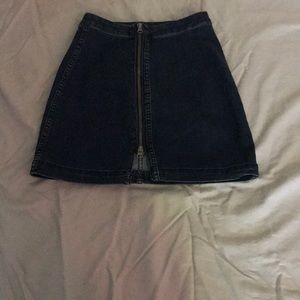 Denim Free People Skirt